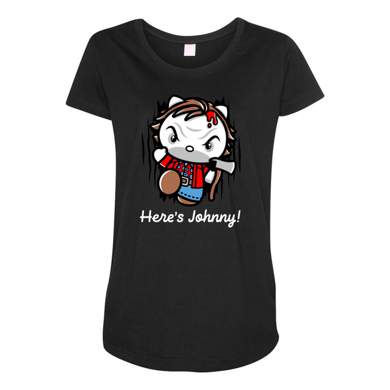 Hello Johnny Maternity Scoop Neck T-shirt by chrisnom | Artistshot