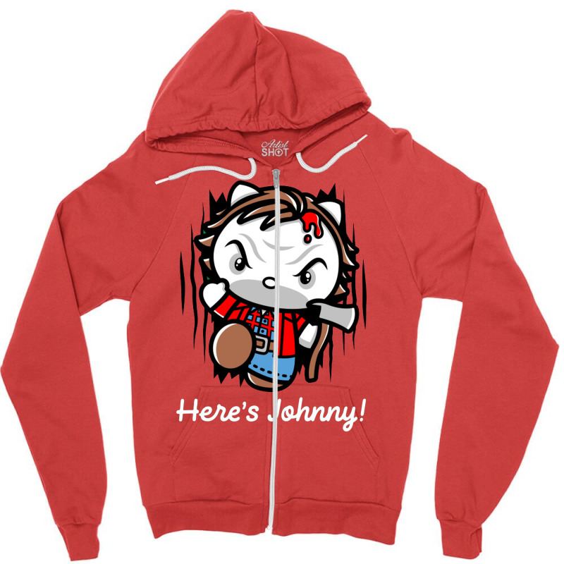 Hello Johnny Zipper Hoodie by chrisnom | Artistshot