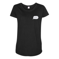 Minimal Typing Bubble Pocket Tee Maternity Scoop Neck T-shirt | Artistshot