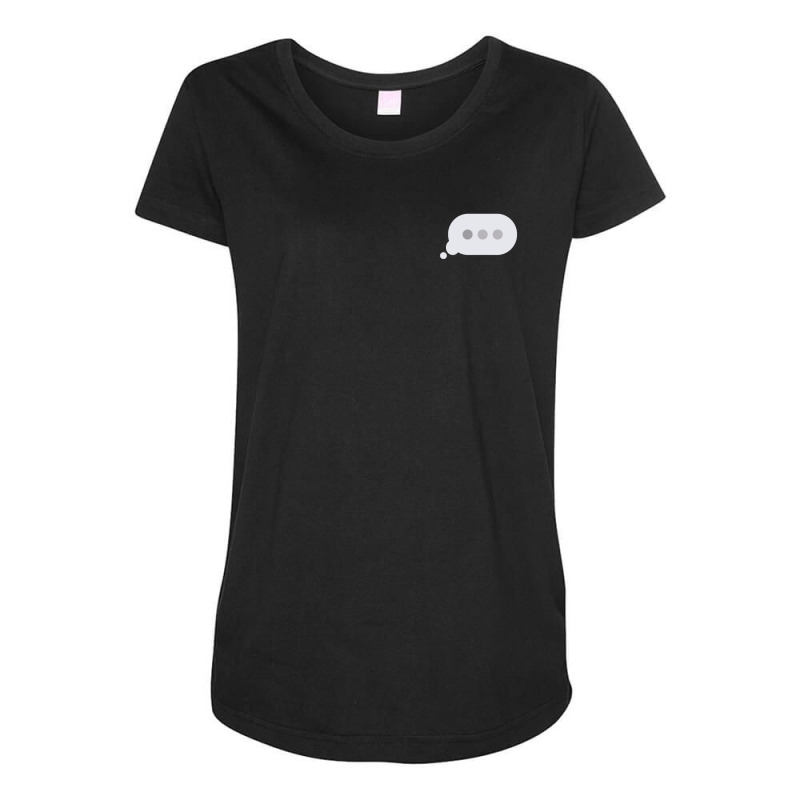 Minimal Typing Bubble Pocket Tee Maternity Scoop Neck T-shirt by tshiart | Artistshot