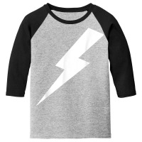 Lightning Bolt Print T Shirt Youth 3/4 Sleeve | Artistshot