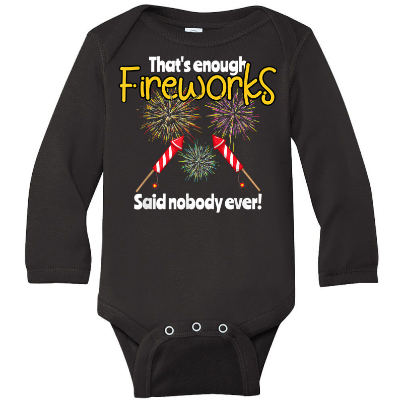 Firework Pyrotechnic Gift Pyrotechnician Pyro T Shirt Long Sleeve Baby Bodysuit by johnjosephmenk | Artistshot