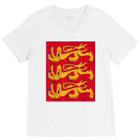 House Of Plantagenet T Shirt Angevin Empire Lancaster York V-neck Tee | Artistshot