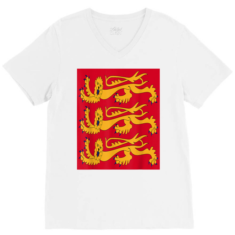 House Of Plantagenet T Shirt Angevin Empire Lancaster York V-neck Tee | Artistshot