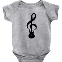 Music Note Electric Guitar T Shirt Baby Bodysuit | Artistshot