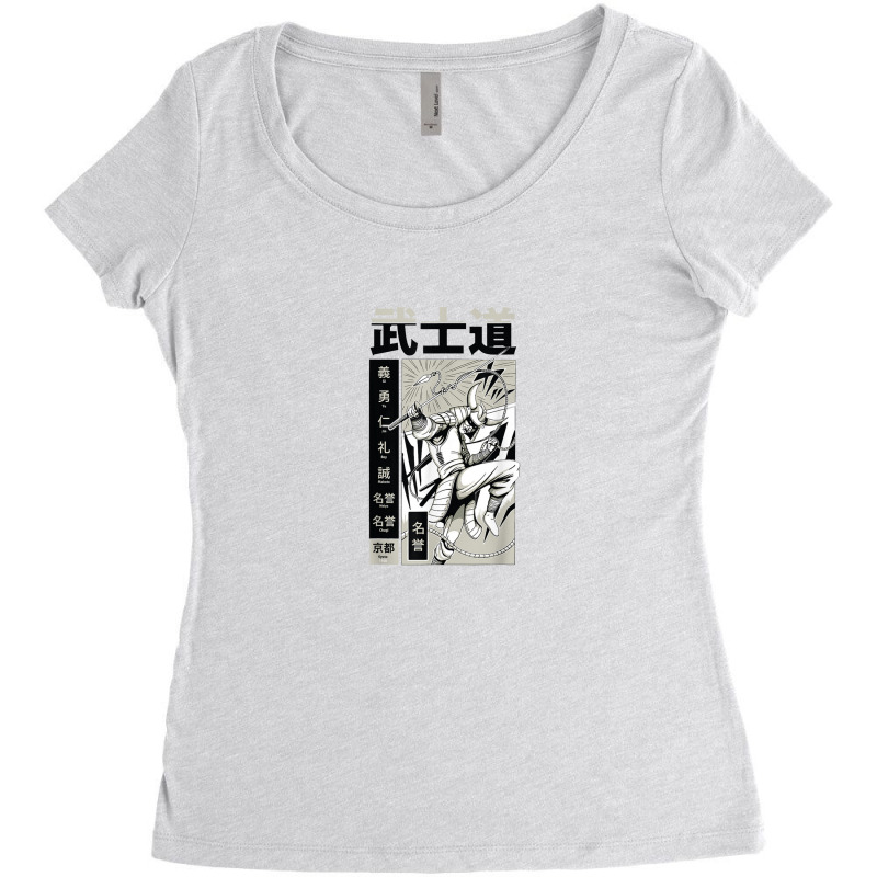 Japanese Samurai Warrior With Katana Sword Manga Samurai Women's Triblend Scoop T-shirt by jaminanbpkb | Artistshot