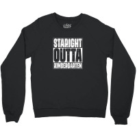 Kids Straight Outta Kindergarten Funny First Day Of School Crewneck Sweatshirt | Artistshot