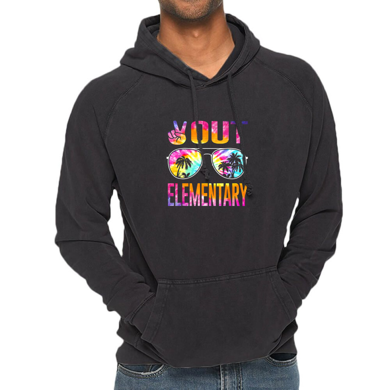 Last Day Of School Peace Out Elementary Teacher Kids Women Vintage Hoodie | Artistshot