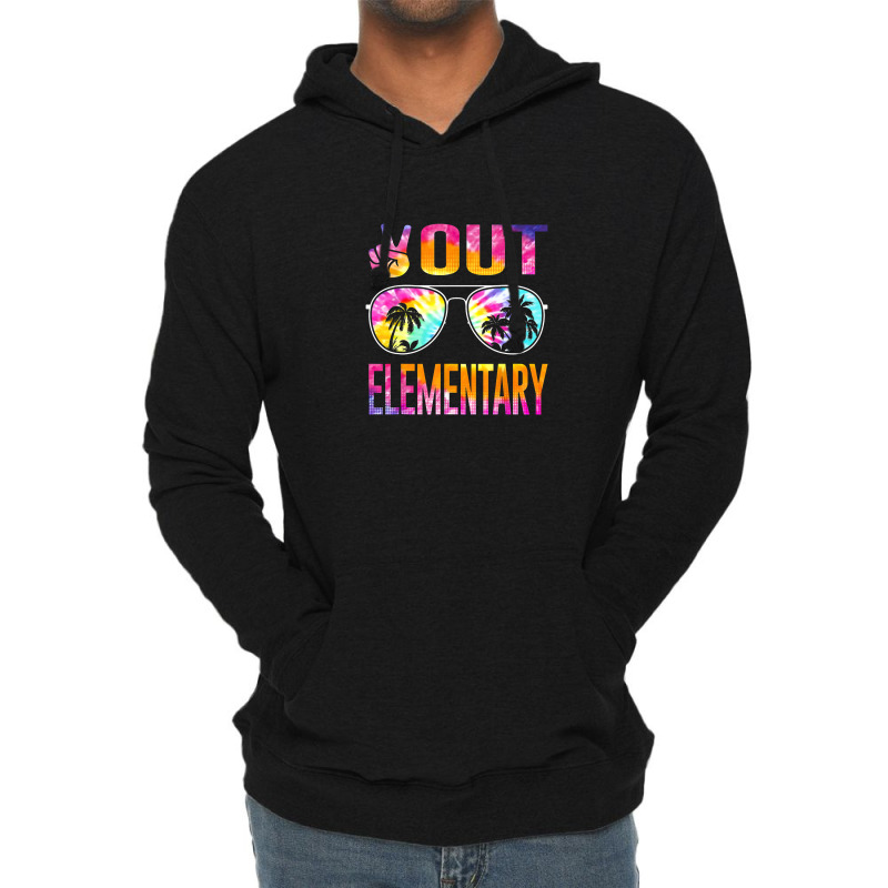 Last Day Of School Peace Out Elementary Teacher Kids Women Lightweight Hoodie | Artistshot