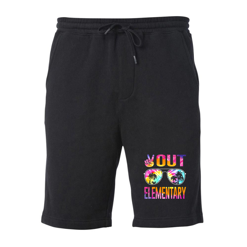 Last Day Of School Peace Out Elementary Teacher Kids Women Fleece Short | Artistshot