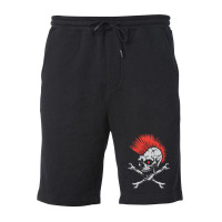 Punk Skull Fleece Short | Artistshot