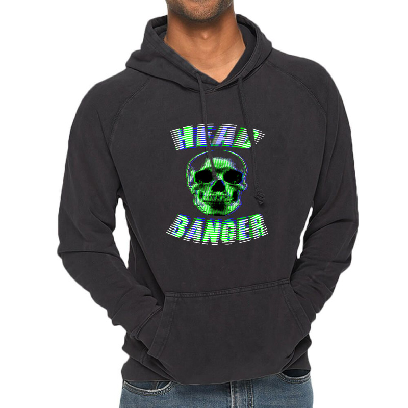 Skull Headbanger Vintage Hoodie | Artistshot