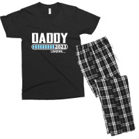 Mens New Dad 1st Time Dad Est 2023 Promoted To Daddy 2023 Father Men's T-shirt Pajama Set | Artistshot