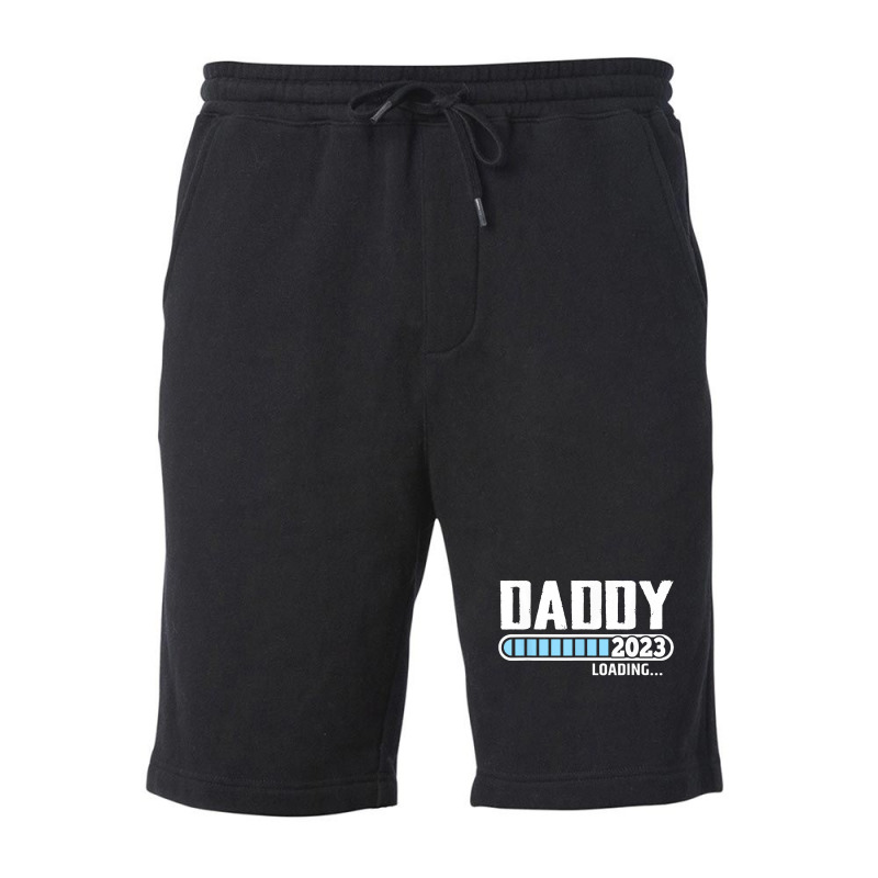 Mens New Dad 1st Time Dad Est 2023 Promoted To Daddy 2023 Father Fleece Short | Artistshot