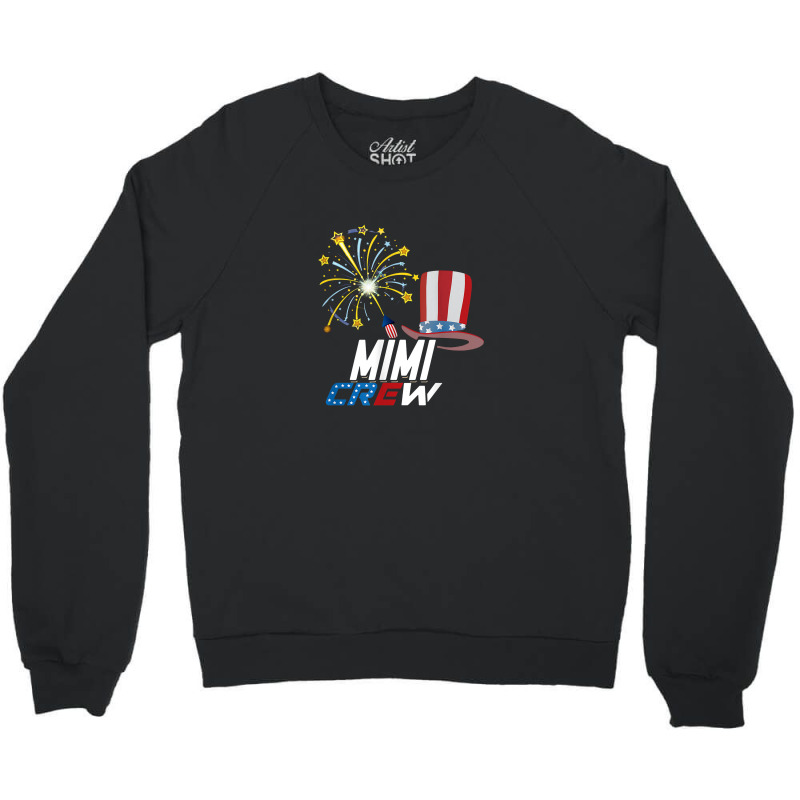 Mimi Crew 4th Of July Patriotic American Family Matching Crewneck Sweatshirt | Artistshot