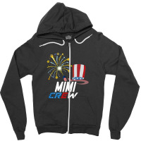 Mimi Crew 4th Of July Patriotic American Family Matching Zipper Hoodie | Artistshot