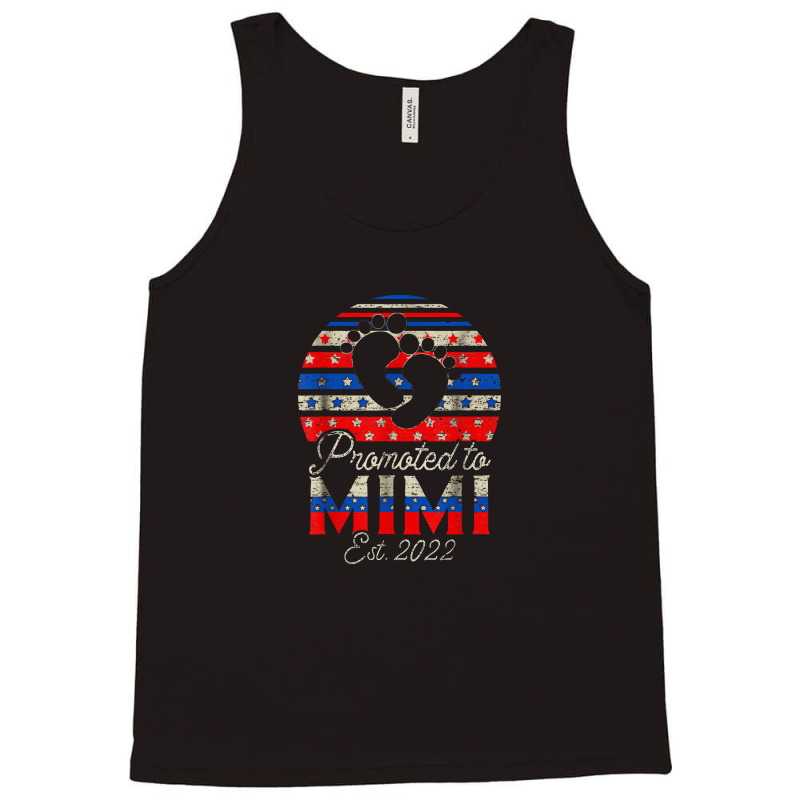 Promoted To Mimi 2022 New Mimi Gifts Usa Flag Tank Top | Artistshot