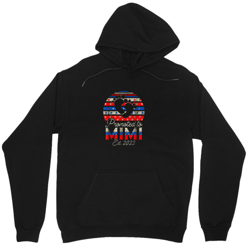 Promoted To Mimi 2022 New Mimi Gifts Usa Flag Unisex Hoodie | Artistshot