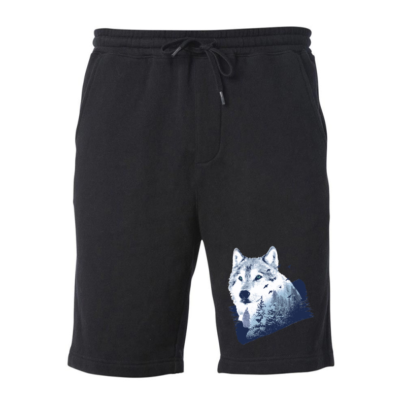 Wolf Forest Fleece Short by wulanguritnoo | Artistshot