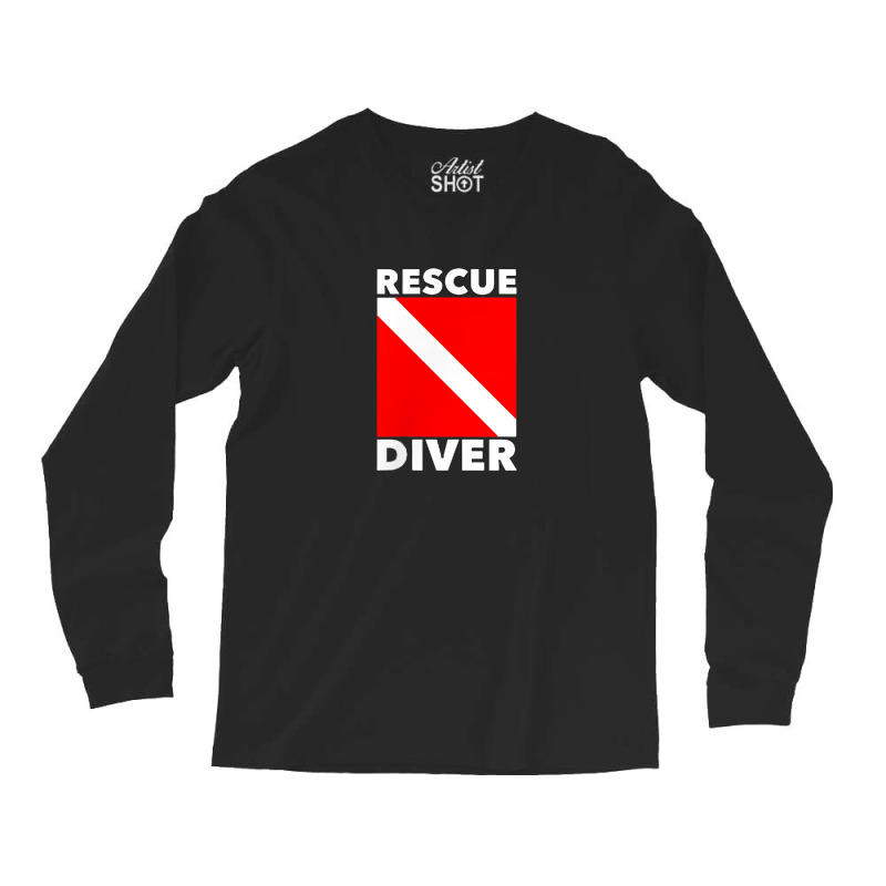 Scuba Divers Certified Rescue Diver Long Sleeve Shirts | Artistshot