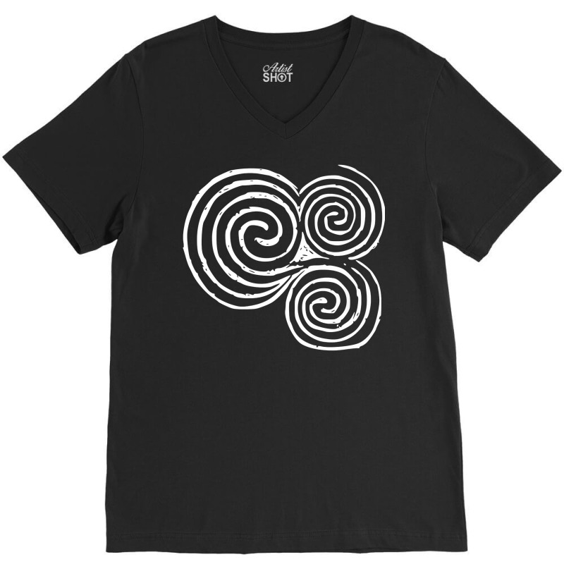 Newgrange Celtic Triskelion  Celtic Symbol Design Premium T Shirt V-Neck Tee by damarcusswabb | Artistshot