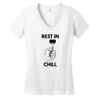 Rest In Chill Women's V-neck T-shirt | Artistshot