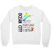 Ocean City Maryland White Marlin Capital Eastern Shore T Shirt Crewneck Sweatshirt | Artistshot