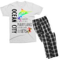 Ocean City Maryland White Marlin Capital Eastern Shore T Shirt Men's T-shirt Pajama Set | Artistshot