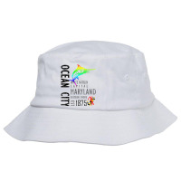 Ocean City Maryland White Marlin Capital Eastern Shore T Shirt Bucket Hat | Artistshot