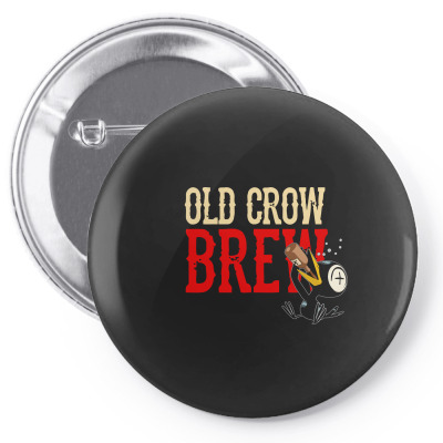 Drinky Crow Pin-back Button Designed By Aheupote