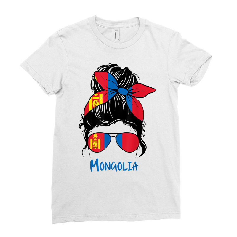 Mongolian Girl Mongolia Girl Mongol Woman Flag T Shirt Ladies Fitted T-Shirt by franceskagilland | Artistshot