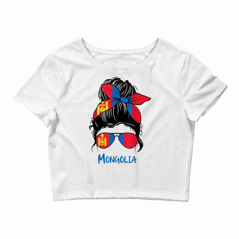 Mongolian Girl Mongolia Girl Mongol Woman Flag T Shirt Crop Top by franceskagilland | Artistshot