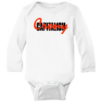 Capitalism Crony Long Sleeve Baby Bodysuit | Artistshot