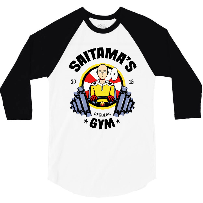 Saitama Gym 3/4 Sleeve Shirt | Artistshot