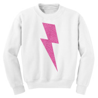 Lightning Bolt Thunder T Shirt   Pink Design Youth Sweatshirt | Artistshot