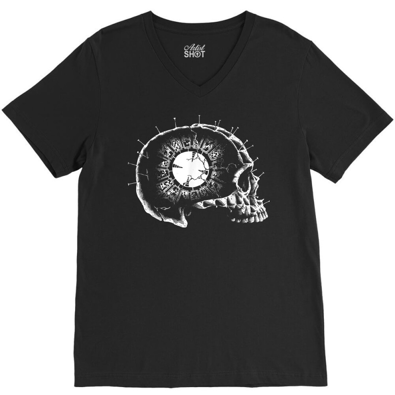 Lament Configuration Skull Pinhead Hellraiser T Shirt V-Neck Tee by johnjosephmenk | Artistshot