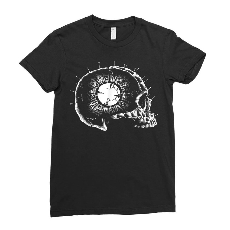 Lament Configuration Skull Pinhead Hellraiser T Shirt Ladies Fitted T-Shirt by johnjosephmenk | Artistshot