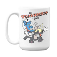 Us The Simpsons Itchy & Scratchy Hammer 01 Heather Grey H Pullover Hoo 15 Oz Coffee Mug | Artistshot