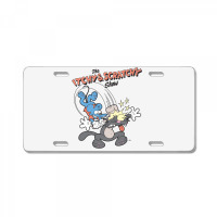 Us The Simpsons Itchy & Scratchy Hammer 01 Heather Grey H Pullover Hoo License Plate | Artistshot