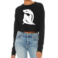 Woman Being Artistic Cropped Sweater | Artistshot