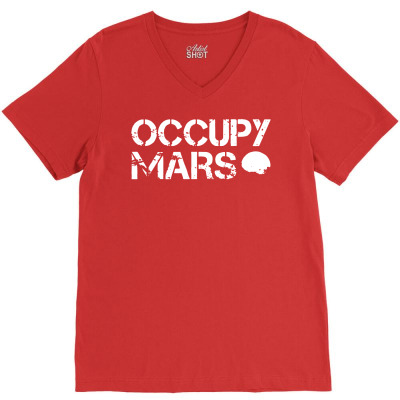 Occupy Mars As Worn By Elon Musk Funny Printed T Shirt 90761 01 V-neck Tee Designed By Kiwonxtees