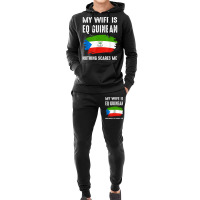 My Wife Is Eq Guinean Nothing Scare Me Flag Guinea Heritage T Shirt Hoodie & Jogger Set | Artistshot