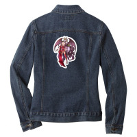 Black Crocodile Skin 94330527 Ladies Denim Jacket | Artistshot