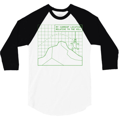 Over The Hill 3/4 Sleeve Shirt Designed By Kiwonxtees
