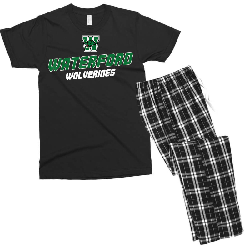 Waterford Union High School Wolverines T Shirt Men's T-shirt Pajama Set | Artistshot