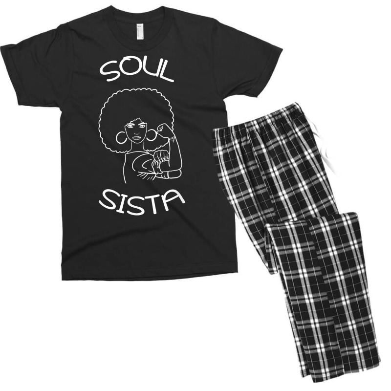 Soul Sista Woman Black History Month T Shirt Men's T-shirt Pajama Set by damarcusswabb | Artistshot