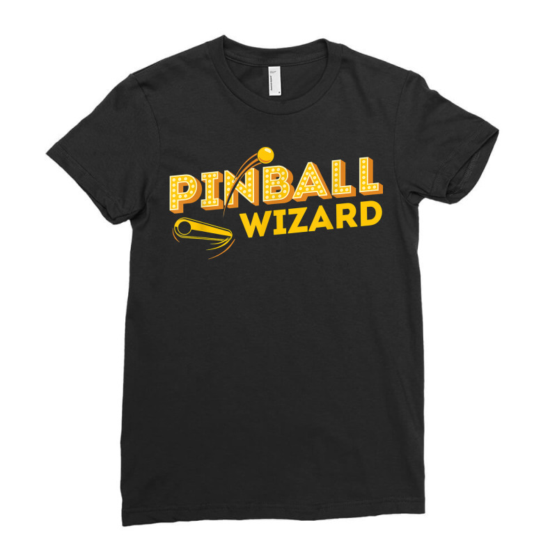 Pinball Wizard   Retro Vintage Multiball Pinball Arcade Game T Shirt Ladies Fitted T-Shirt by copedoire | Artistshot