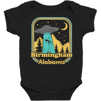 Birmingham Alabama Ufo Alien Hunter Ironic 80s State Pride T Shirt Baby Bodysuit | Artistshot