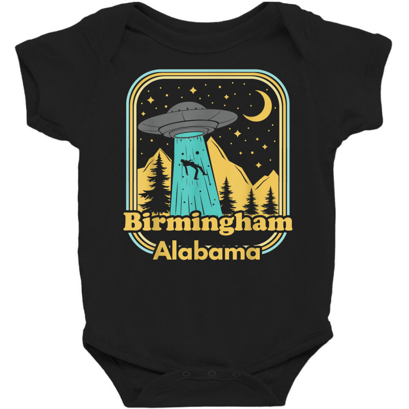 Birmingham Alabama Ufo Alien Hunter Ironic 80s State Pride T Shirt Baby Bodysuit by gillanbepicaia | Artistshot