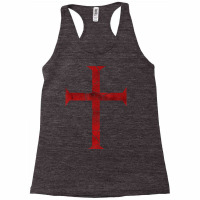 Mens Distressed Deus Vult Knights Templar Cross, Crusader T Shirt Racerback Tank | Artistshot